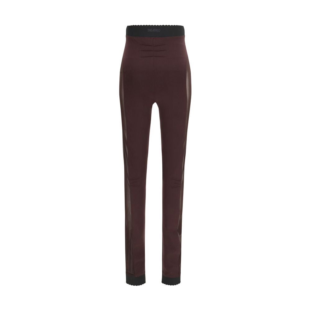 The Attico Purple Viscose Leggings | Regal Royce