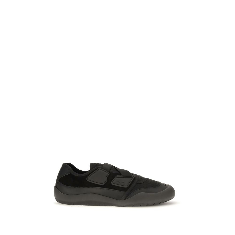 Prada Black Nylon Low Top Sneakers | Regal Royce