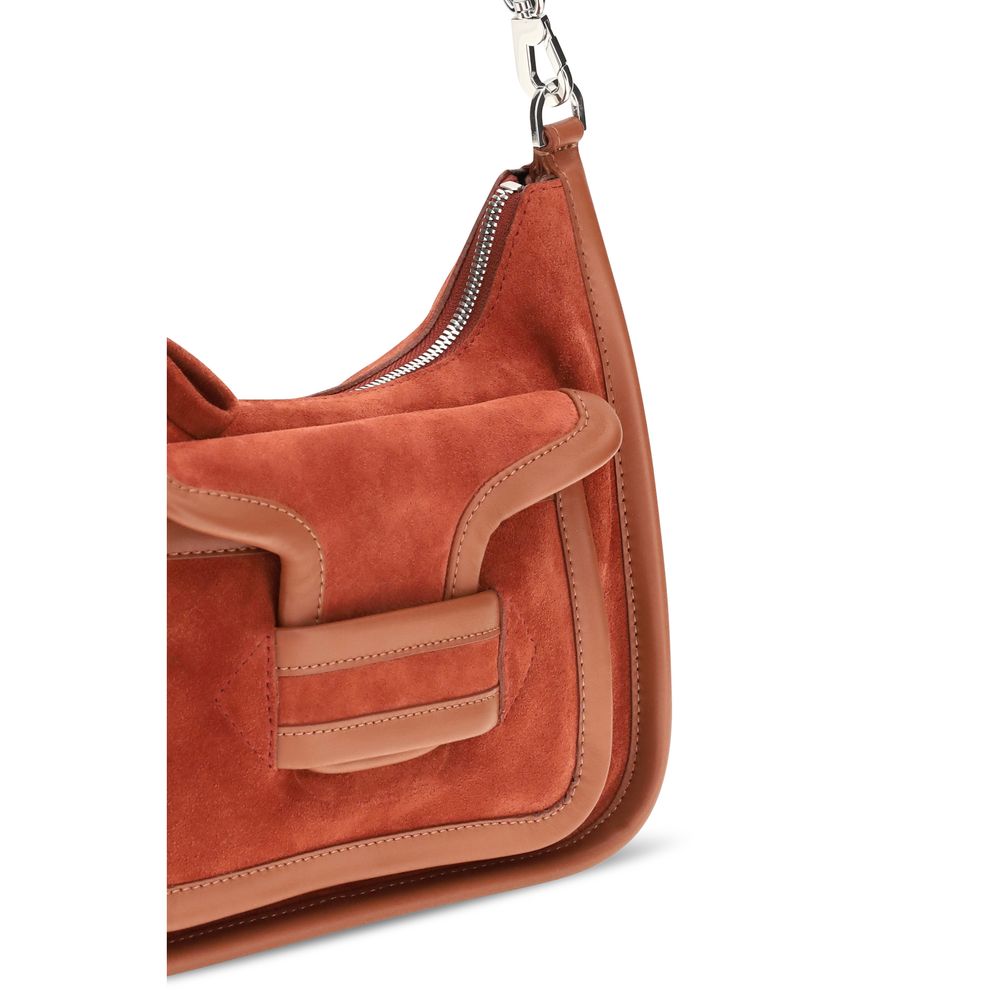 Pierre Hardy Brown Calf Leather Bos Taurus Shoulder Bag | Regal Royce