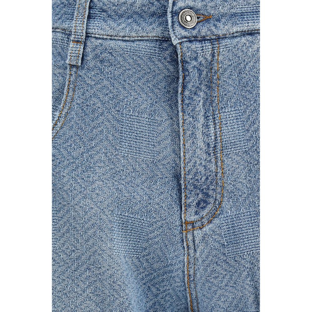 Ermanno Scervino Blue Cotton Relaxed Fit Jeans | Regal Royce