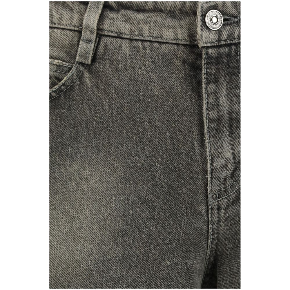 Ermanno Scervino Gray Cotton Relaxed Fit Jeans | Regal Royce