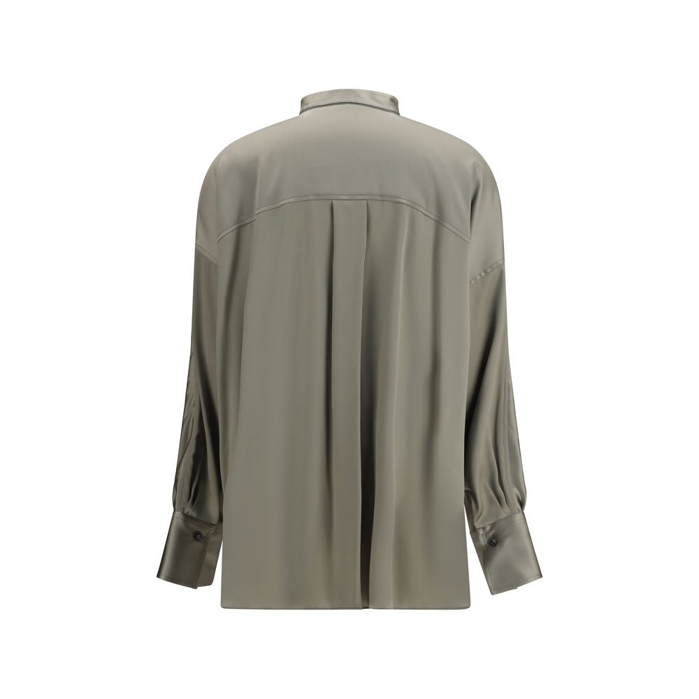 Brunello Cucinelli Bicolor Silk Shirt | Regal Royce