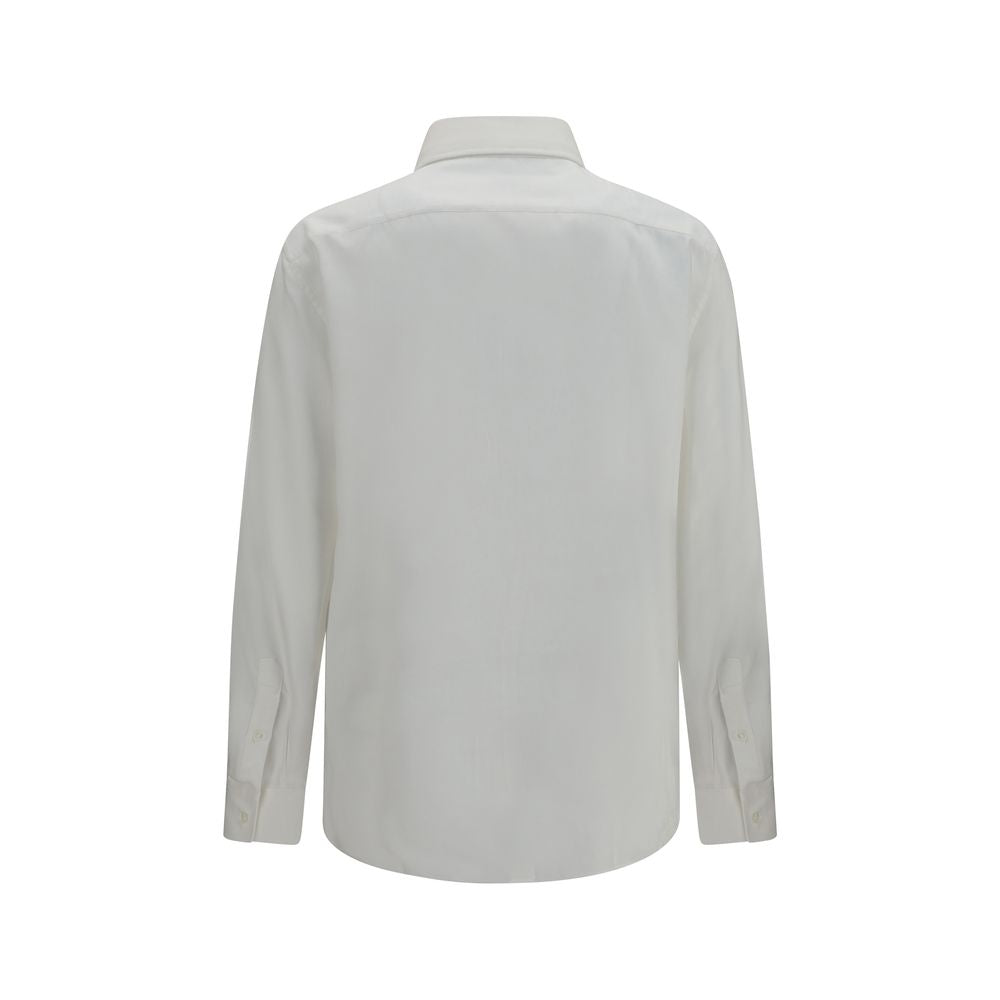 Brunello Cucinelli White Cotton Dress Shirt | Regal Royce