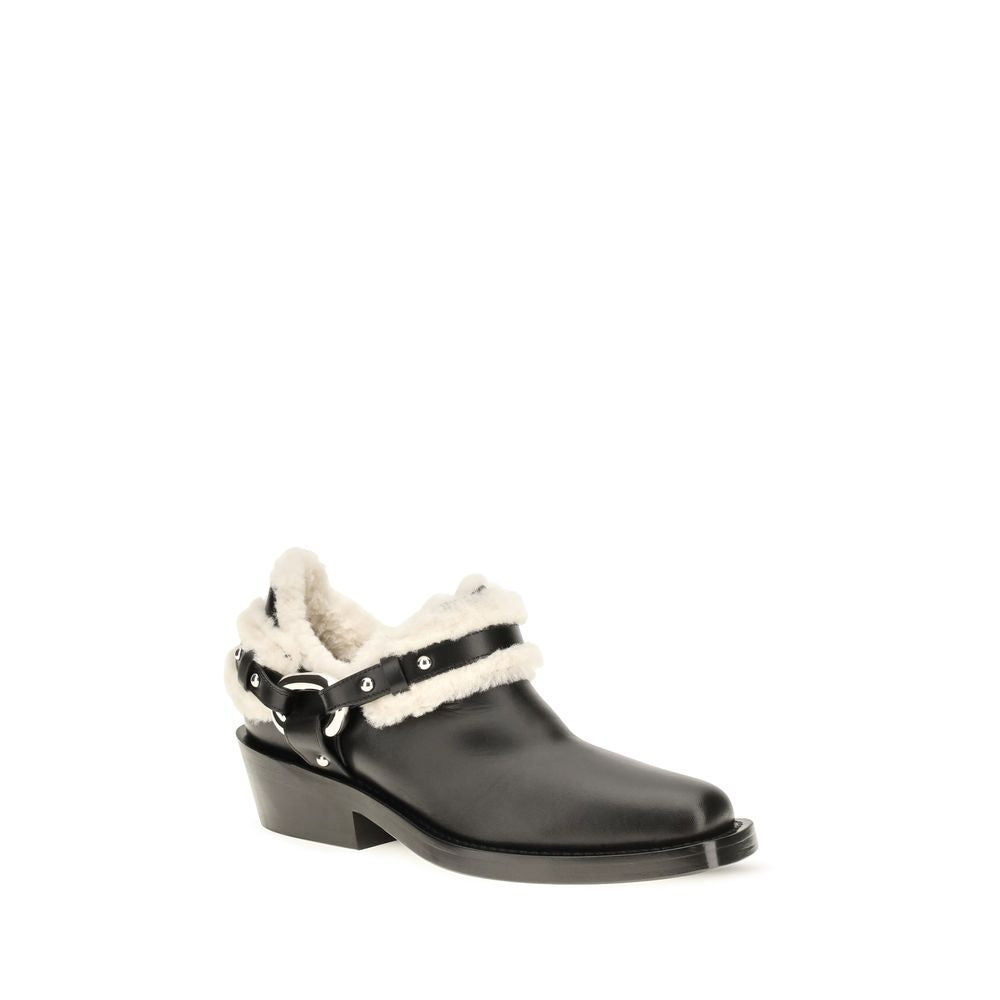 Rabanne Black Calf Leather Bos Taurus Ankle Boots | Regal Royce