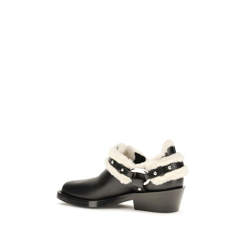 Rabanne Black Calf Leather Bos Taurus Ankle Boots | Regal Royce
