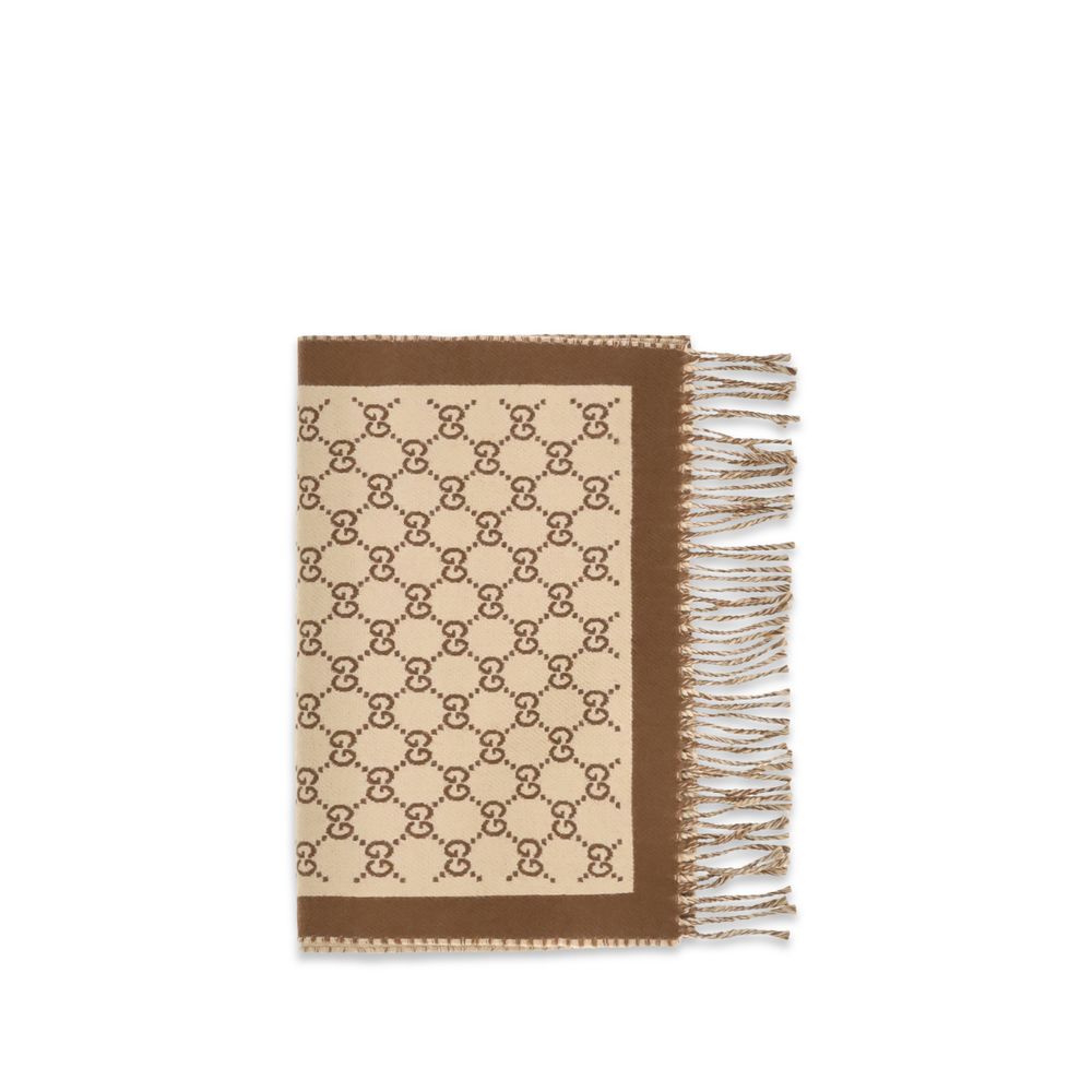 Gucci Beige Wool Oves Aries Scarf | Regal Royce
