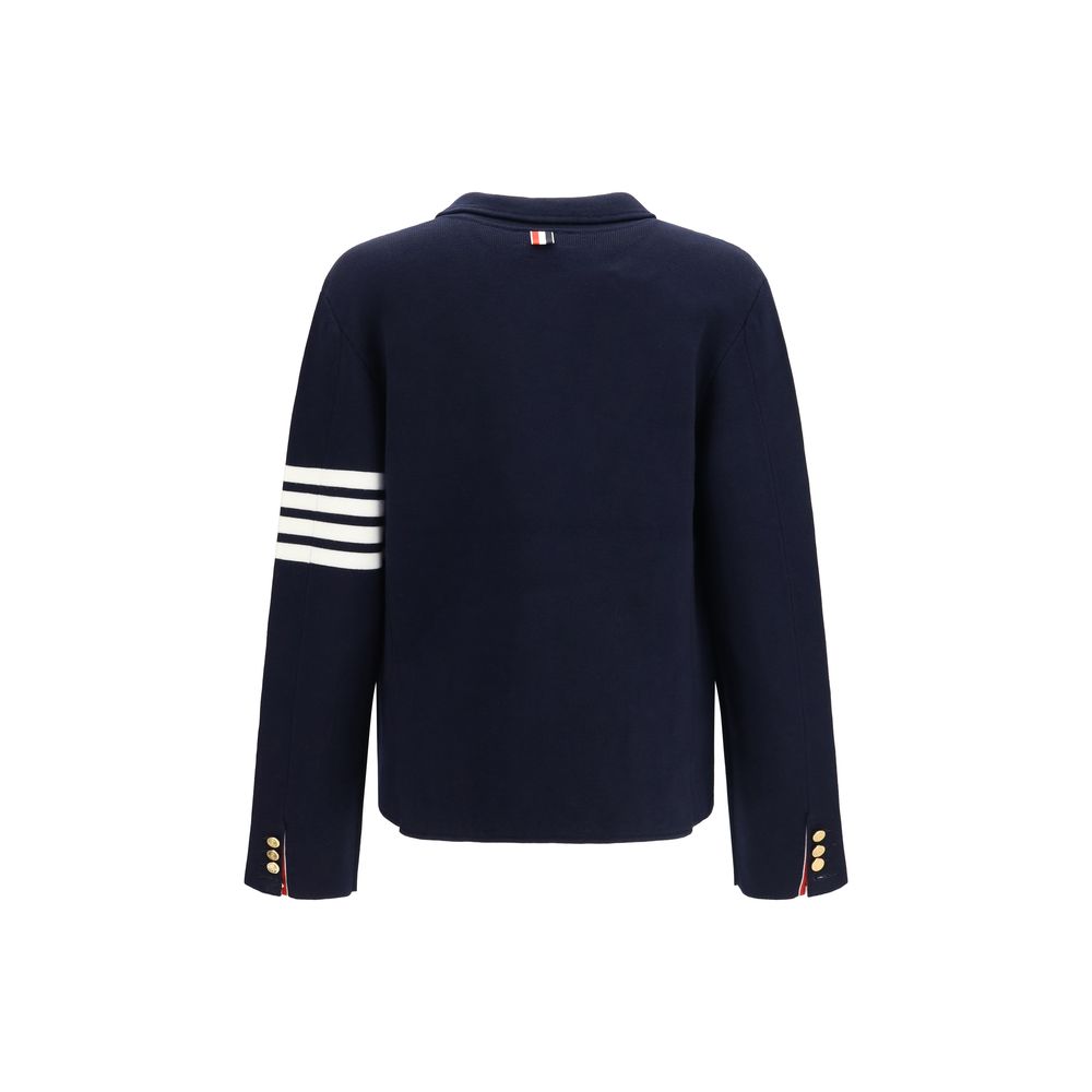 Thom Browne Blue Wool Oves Aries Full-Length Jacket | Regal Royce