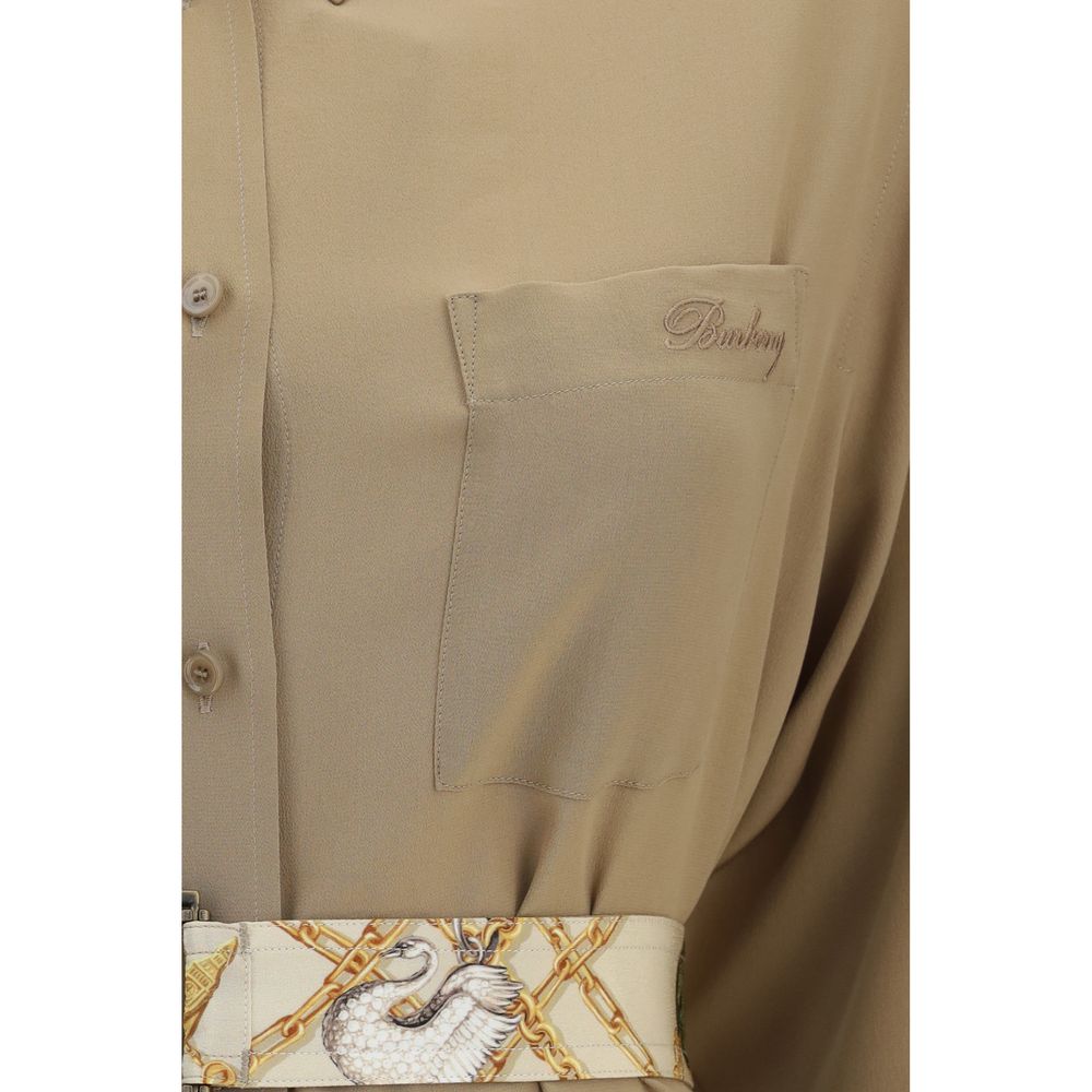 Burberry Beige Silk Casual Dress | Regal Royce