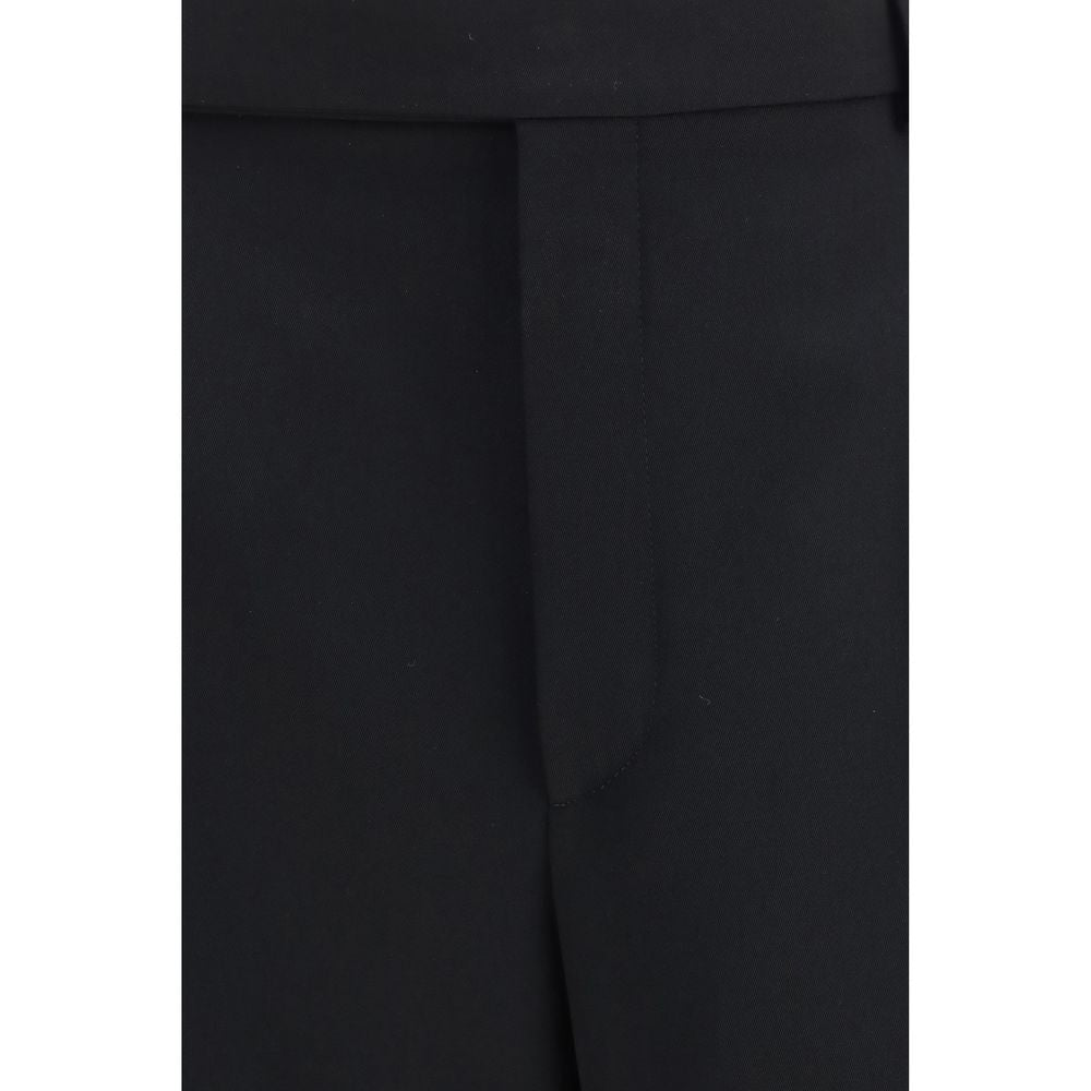 Saint Laurent Black Wool Oves Aries Dress Pants | Regal Royce