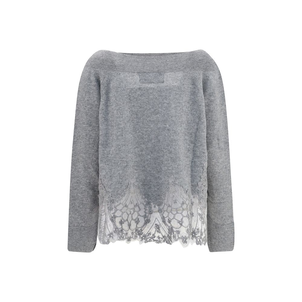 Ermanno Scervino Gray Cashmere Sweater | Regal Royce