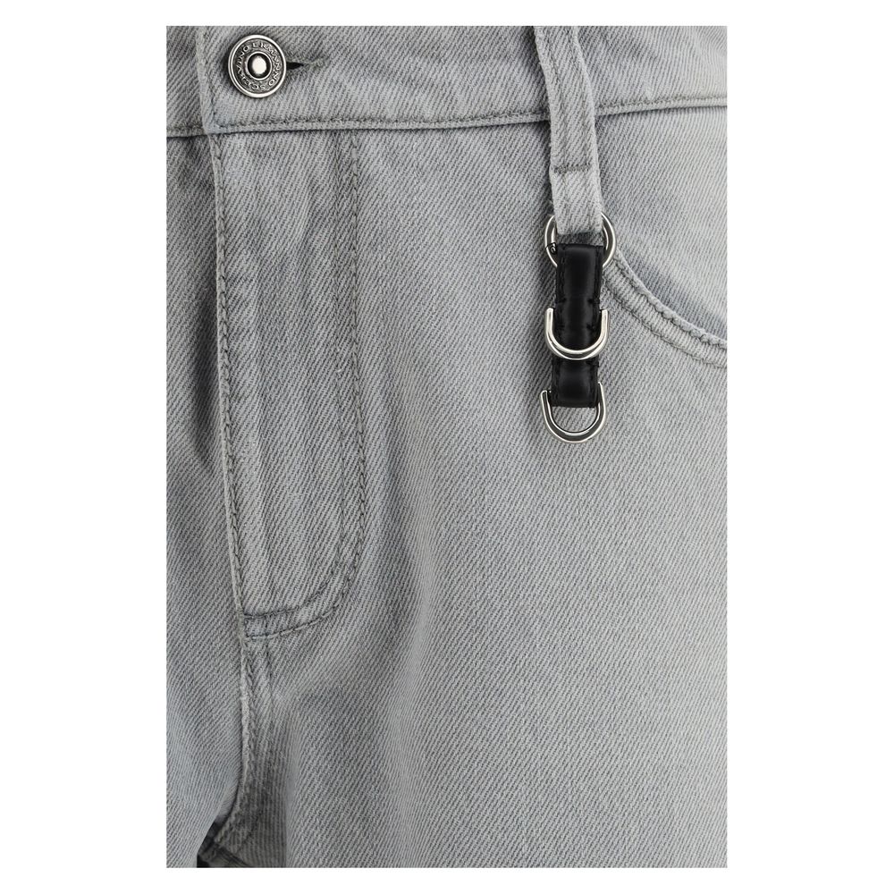 Ermanno Scervino Gray Cotton Boyfriend Jeans | Regal Royce