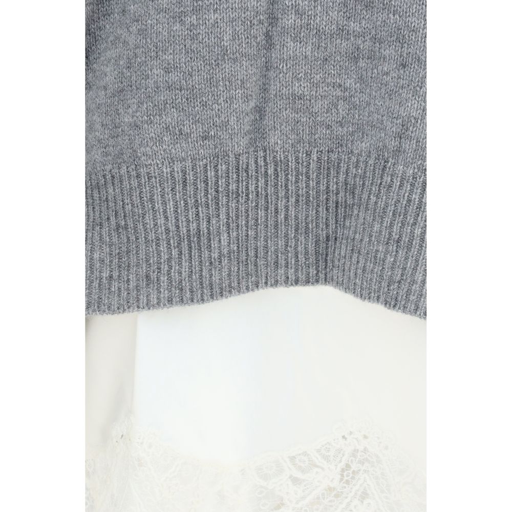 Ermanno Scervino Gray Cashmere Sweatshirt | Regal Royce