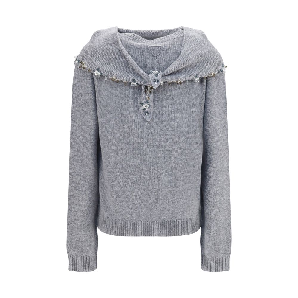 Prada Gray Cashmere Sweatshirt | Regal Royce