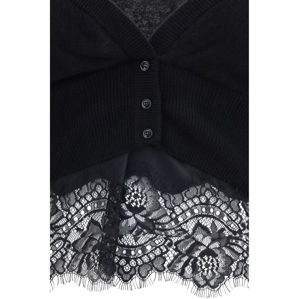 Ermanno Scervino Black Cashmere Cardigan | Regal Royce