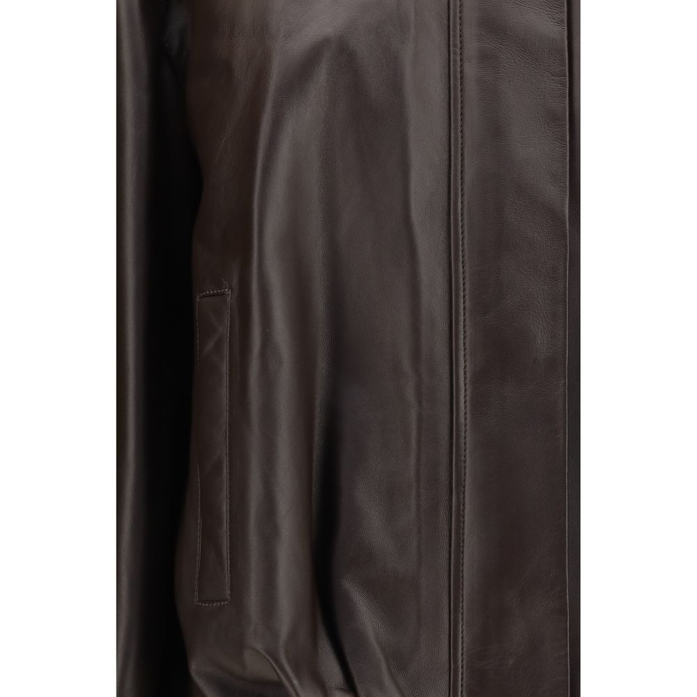 Arma Brown Leather Bomber | Regal Royce