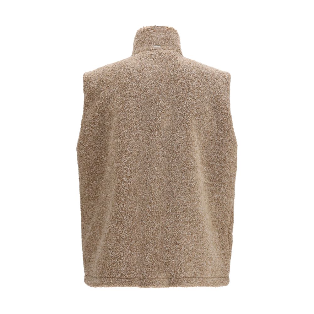 Herno Beige Polyester Sleeveless Jacket | Regal Royce