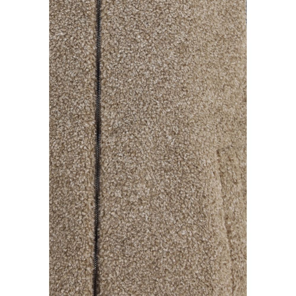 Herno Beige Polyester Sleeveless Jacket | Regal Royce