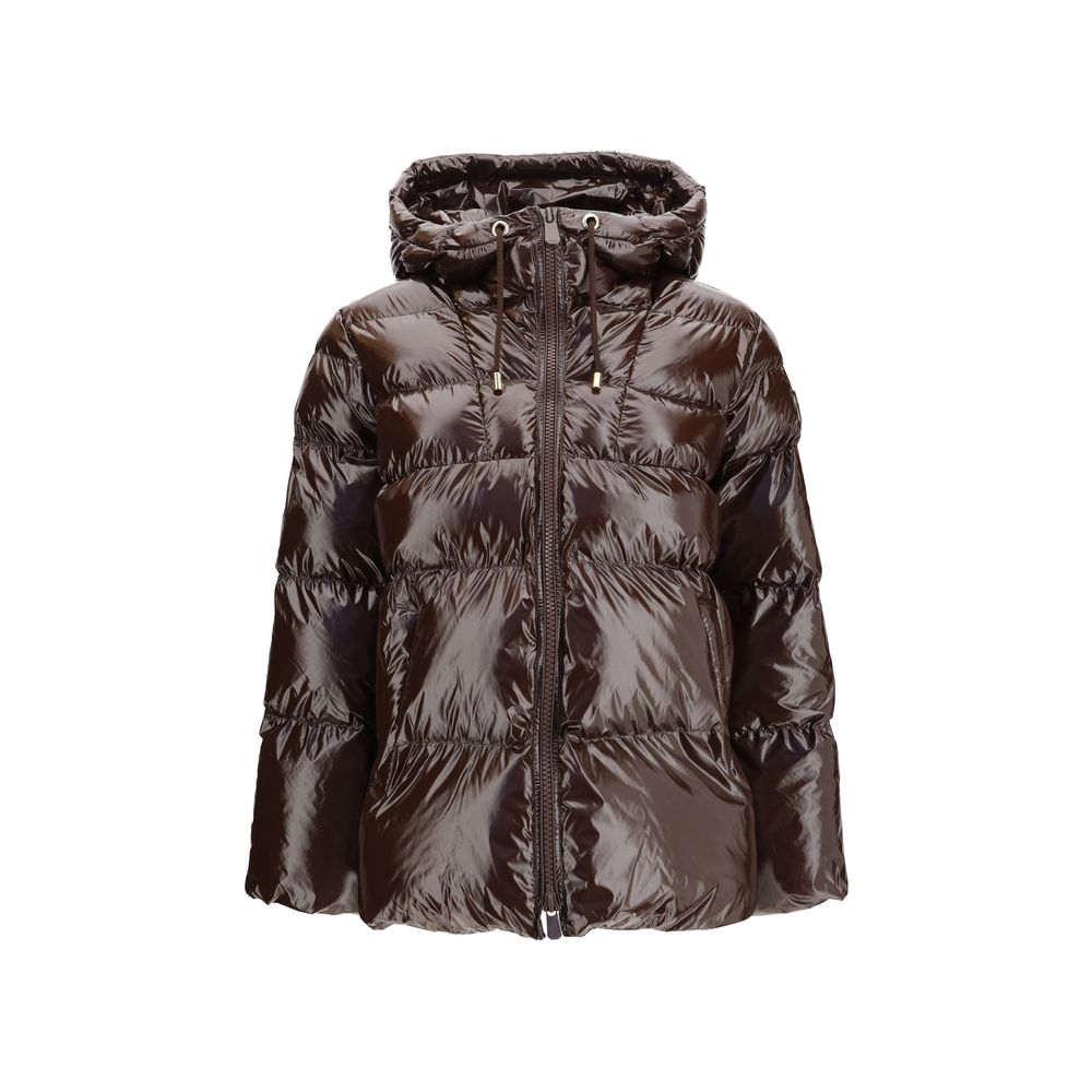 PINKO Brown Polyamide Full-Length Jacket | Regal Royce