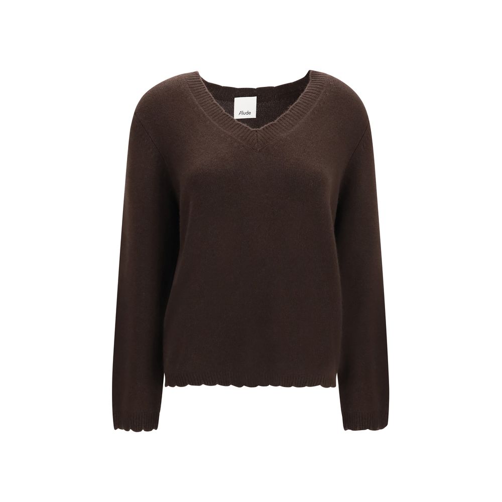 Allude Brown Cashmere Sweater | Regal Royce