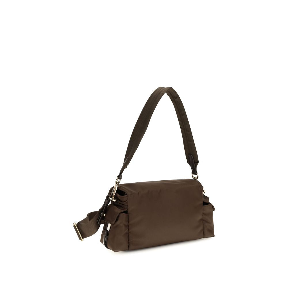 Prada Brown Recycled Polyamide Shoulder Bag | Regal Royce