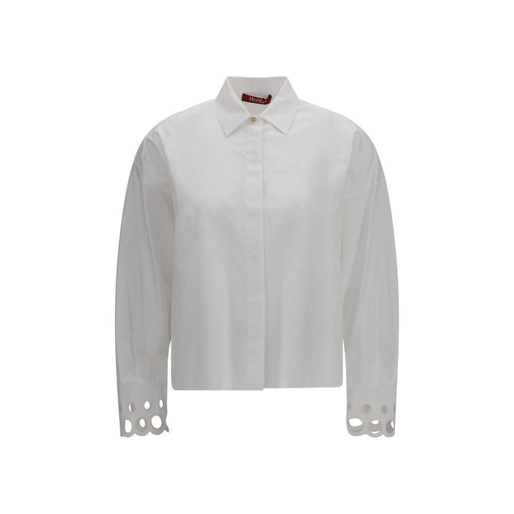 Max Mara White Cotton Dress Shirt | Regal Royce