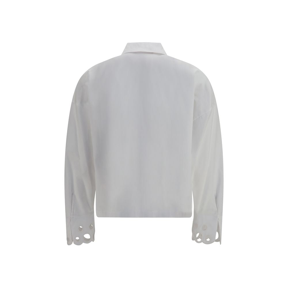 Max Mara White Cotton Dress Shirt | Regal Royce