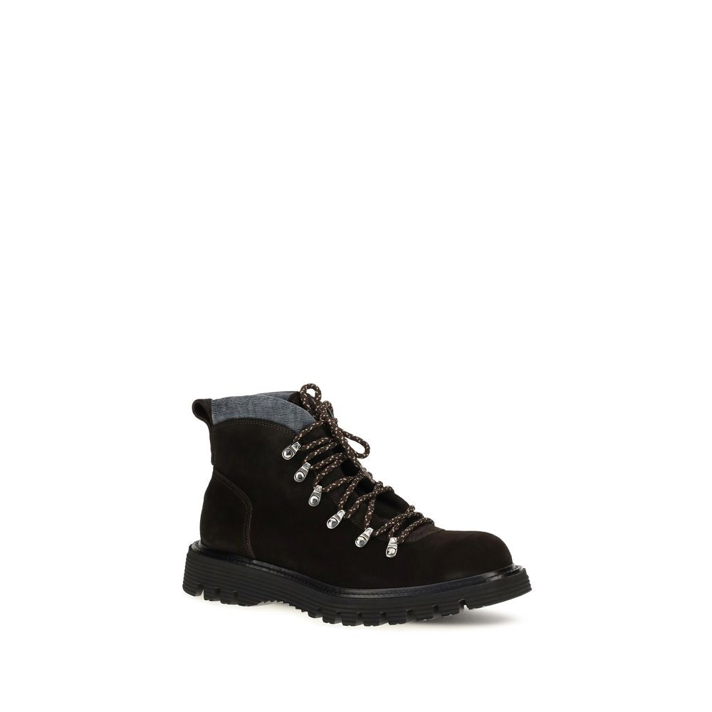 Fratelli Rossetti Brown Suede Leather Lace-Up Boots | Regal Royce