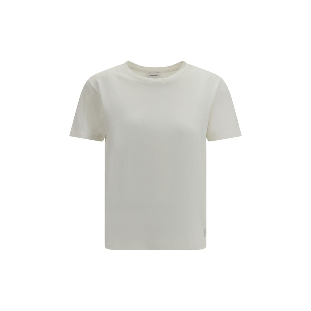 Saint Laurent White Cotton T-Shirt | Regal Royce