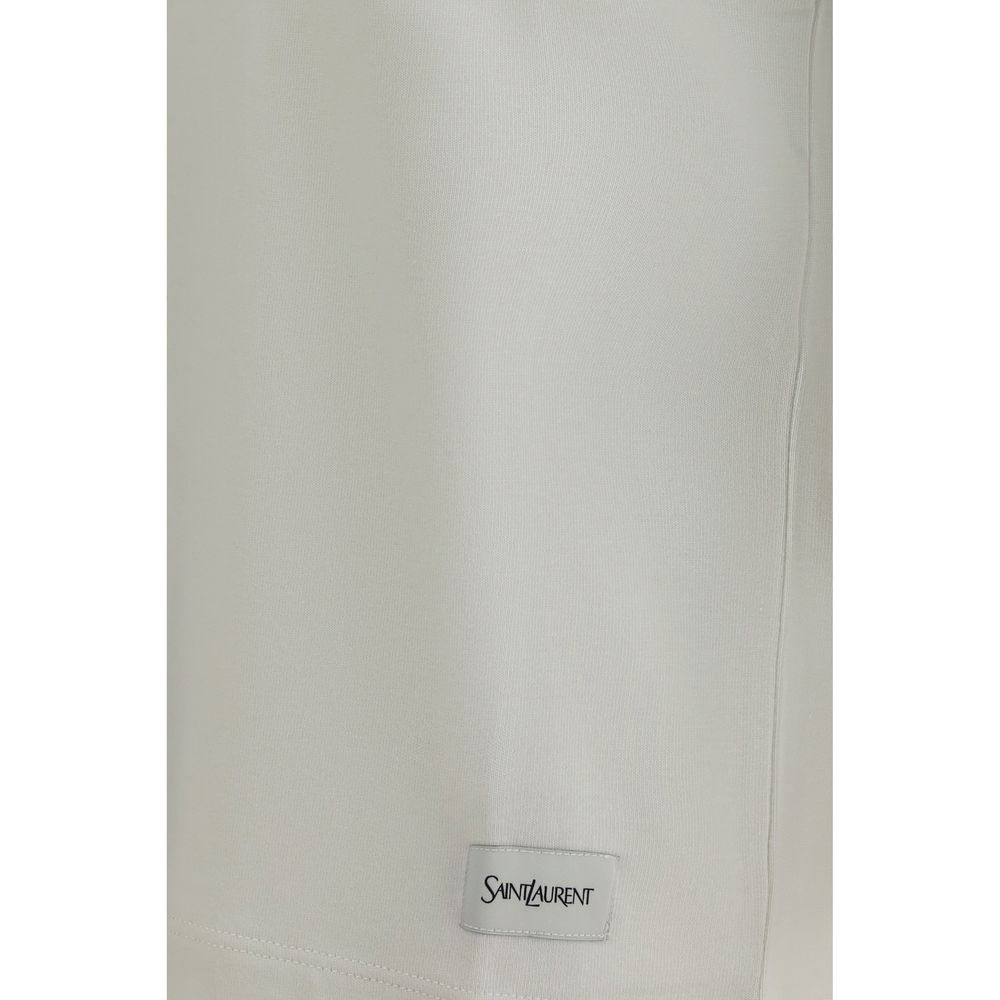 Saint Laurent White Cotton T-Shirt | Regal Royce