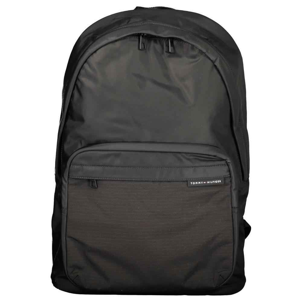 Tommy Hilfiger Nero Polyester Men Backpack | Regal Royce