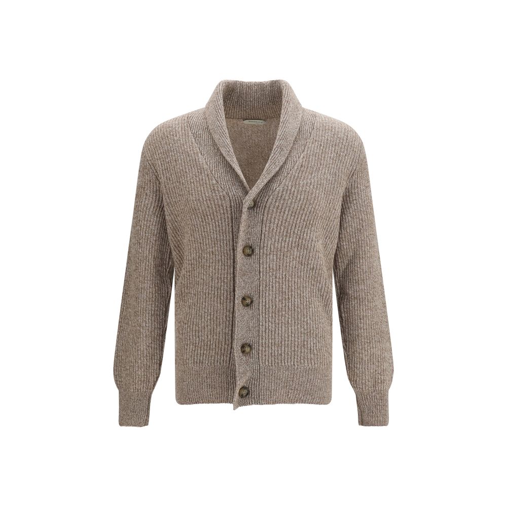 Brooksfield Beige Wool Oves Aries Cardigan | Regal Royce
