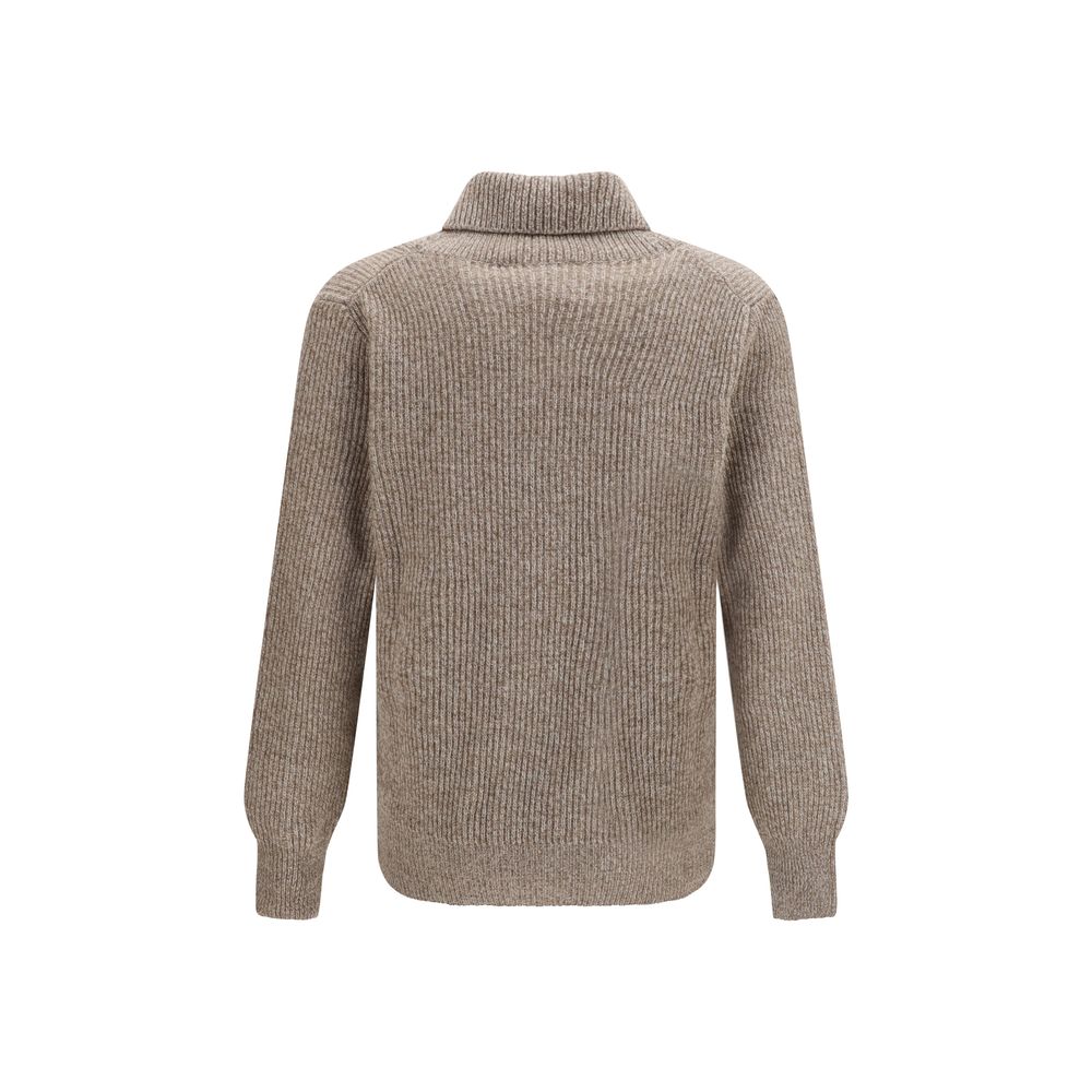 Brooksfield Beige Wool Oves Aries Cardigan | Regal Royce