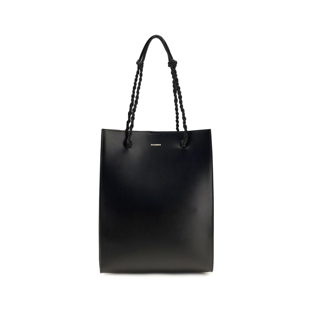 Jil Sander Black Calf Leather Bos Taurus Shoulder Bag | Regal Royce