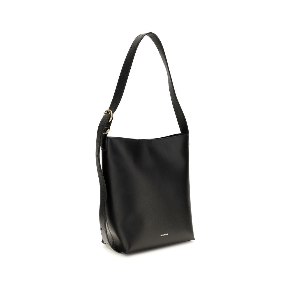Jil Sander Black Calf Leather Bos Taurus Handbag | Regal Royce