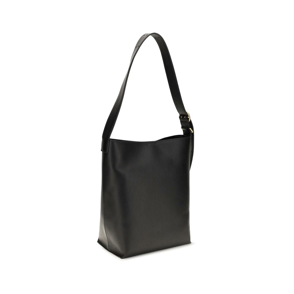 Jil Sander Black Calf Leather Bos Taurus Handbag | Regal Royce