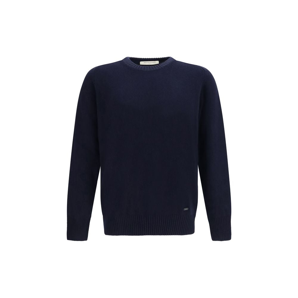 Brooksfield Blue Wool Oves Aries Sweatshirt | Regal Royce