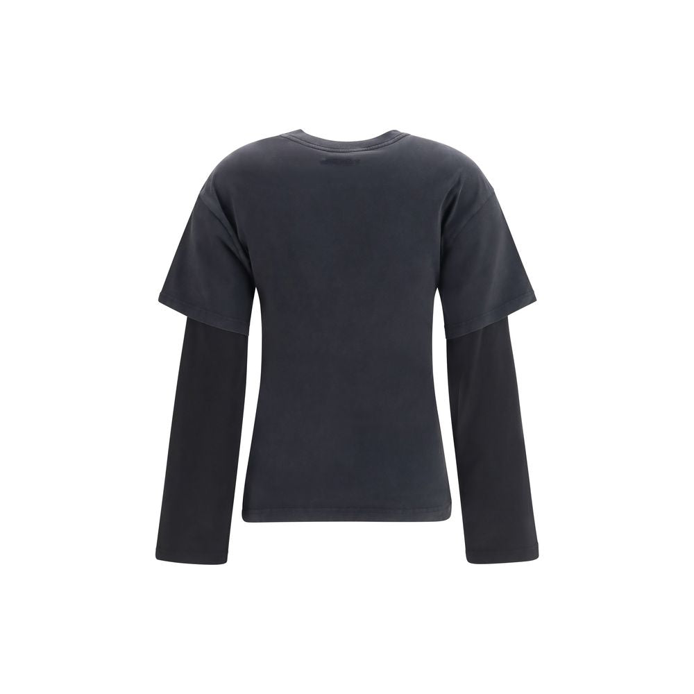 Courrèges Black Cotton T-Shirt | Regal Royce