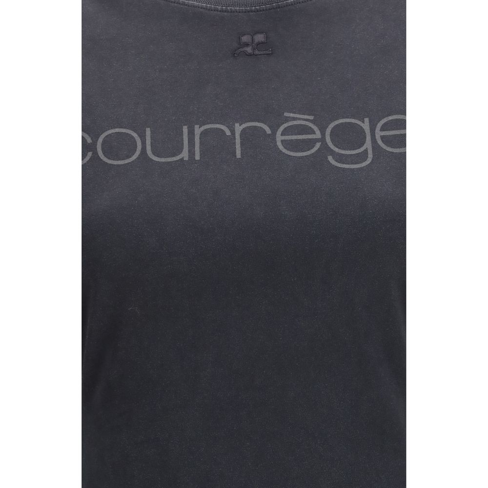Courrèges Black Cotton T-Shirt | Regal Royce