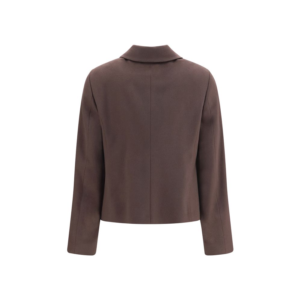 Lardini Brown Wool Oves Aries Full-Length Jacket | Regal Royce