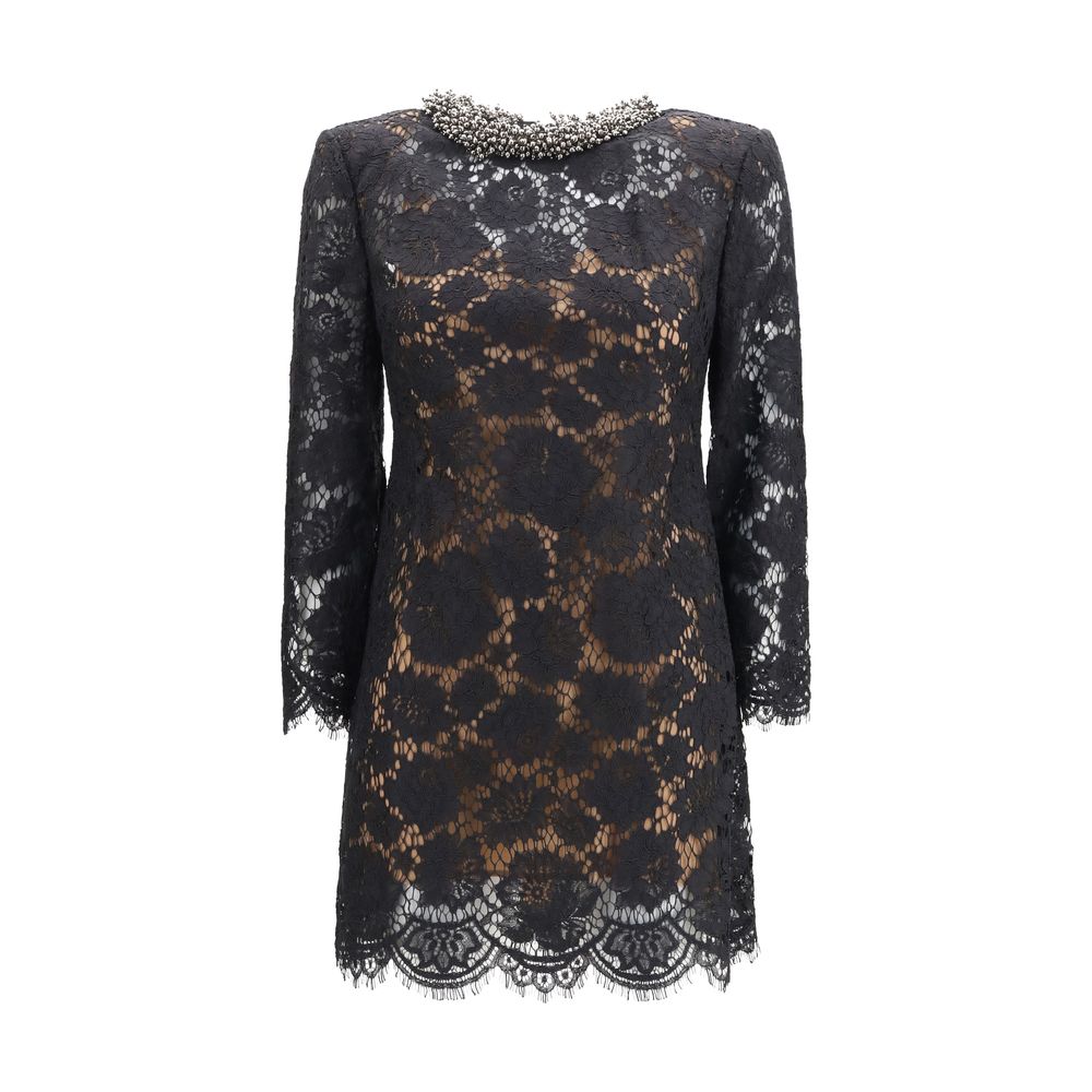 Self-Portrait Black Polyamide Casual Dress | Regal Royce