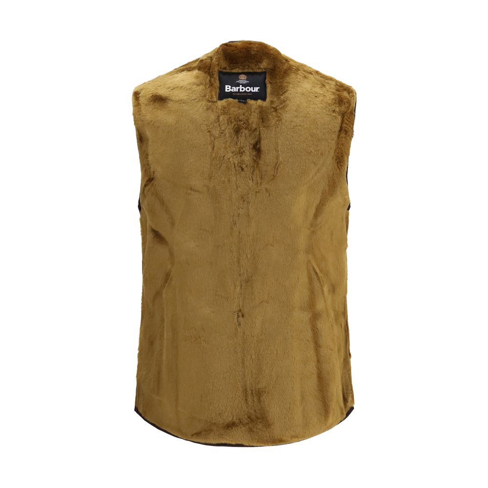 Barbour Brown Marabou Sleeveless Jacket | Regal Royce