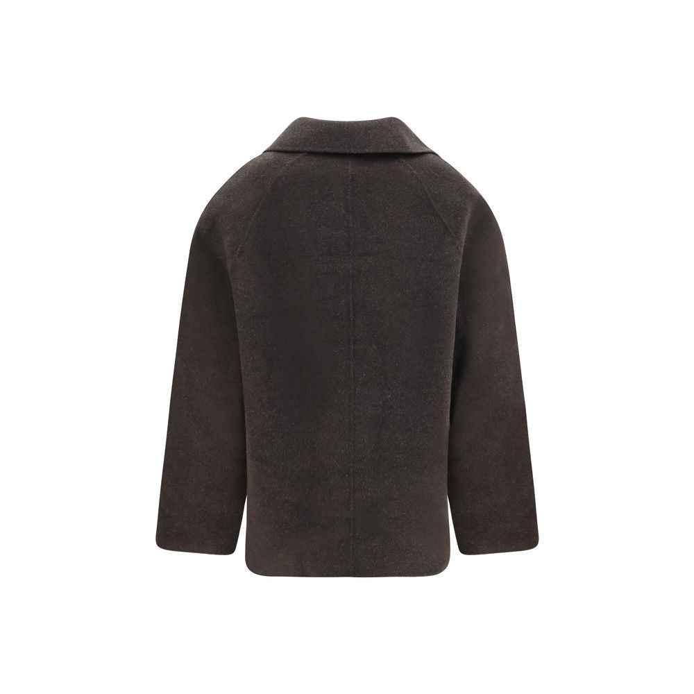 Loulou De Saison Brown Wool Oves Aries Full-Length Jacket | Regal Royce
