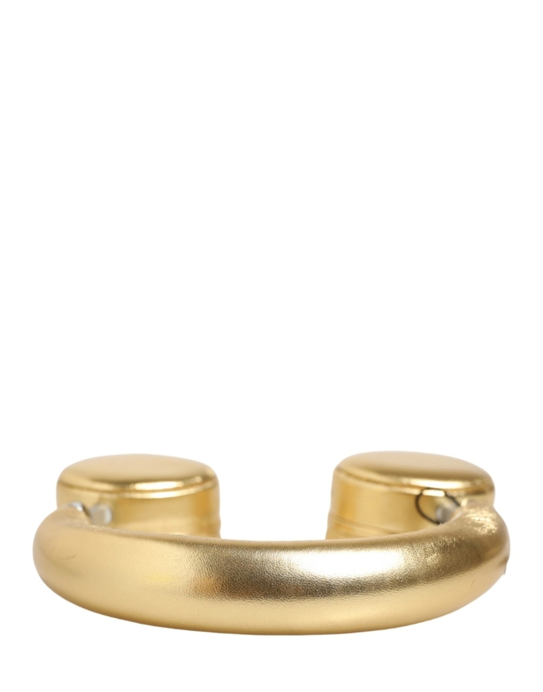 Dolce & Gabbana Women Gold Leather Wireless On-Ear Headset Headphones | Regal Royce