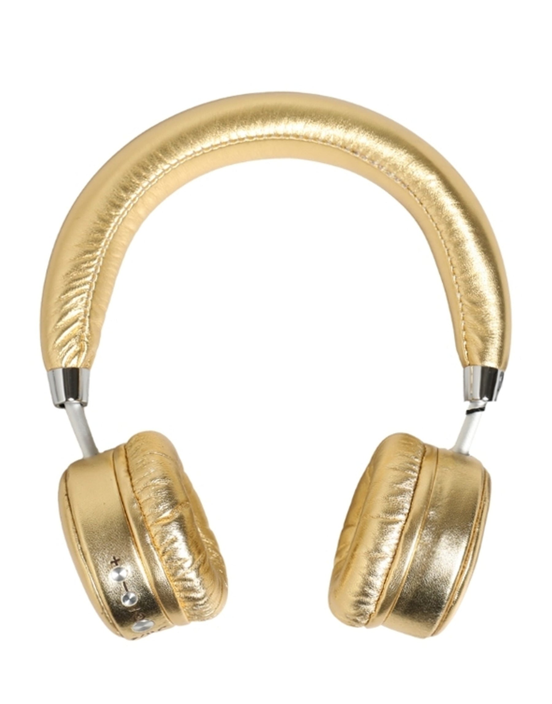 Dolce & Gabbana Women Gold Leather Wireless On-Ear Headset Headphones | Regal Royce