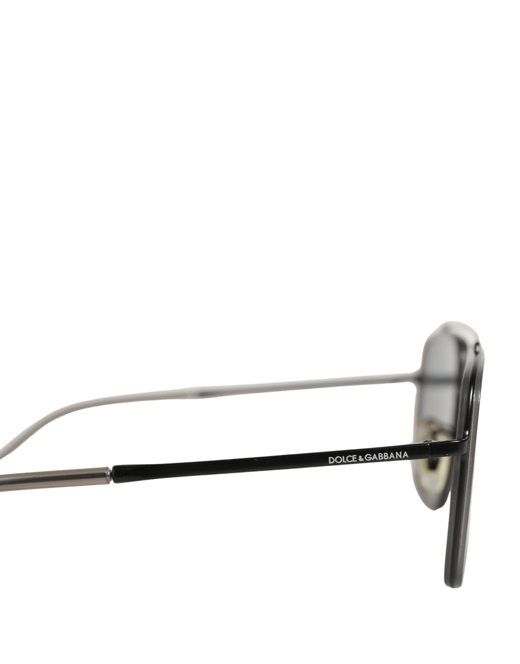 Dolce & Gabbana Women DG2262 Black Metal Square Frame Eyewear Sunglasses | Regal Royce