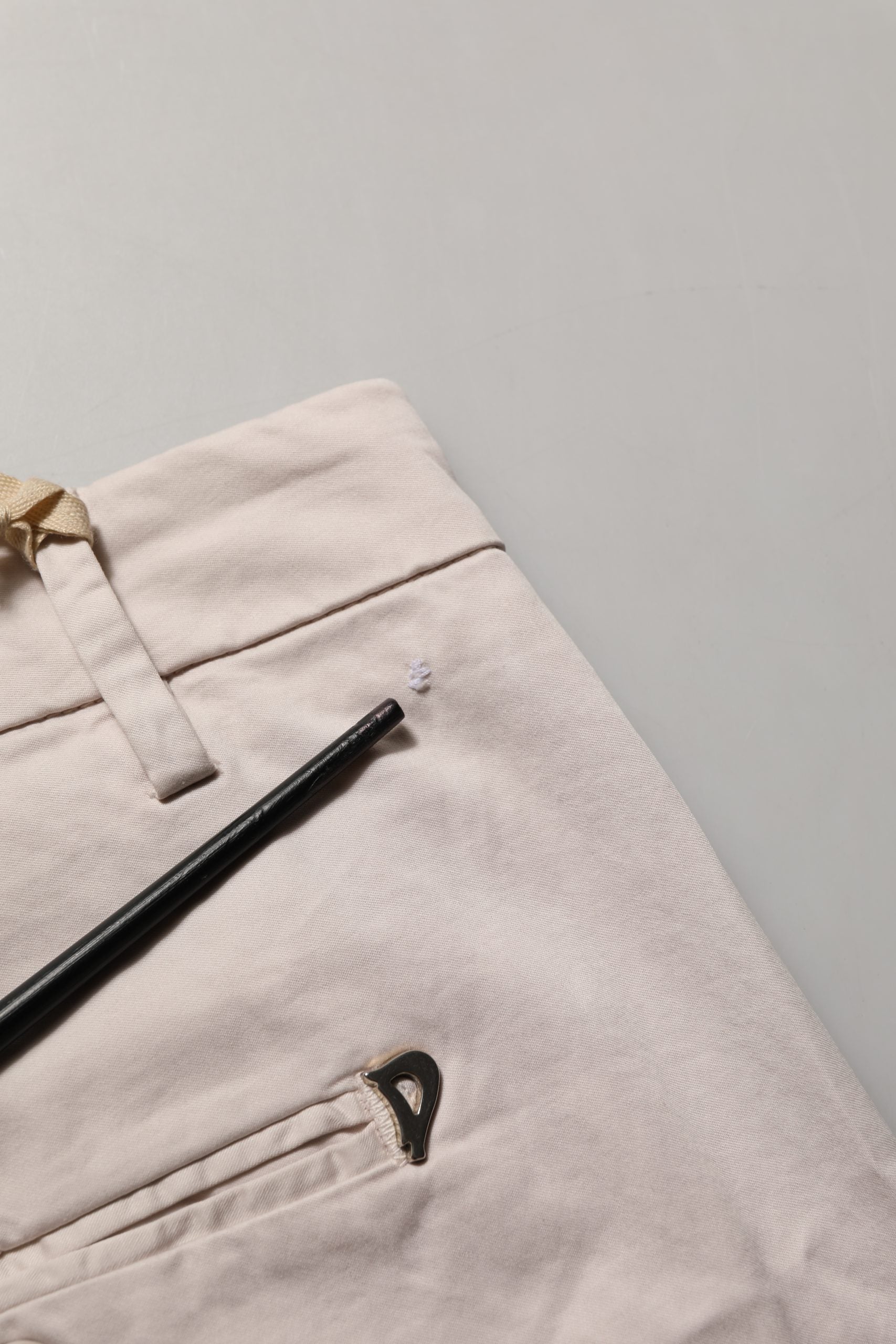 Dondup Beige Low Waist Tapered Women Cropped Trousers Pants | Regal Royce