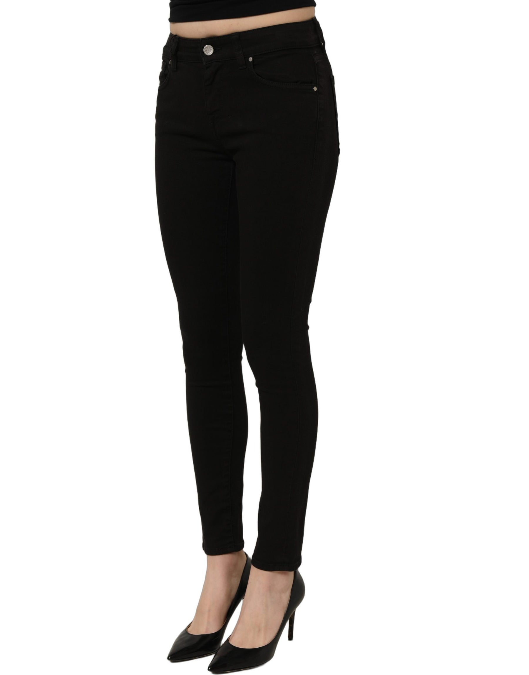 Dolce & Gabbana Black Cotton Stretch Skinny Denim Jeans | Regal Royce