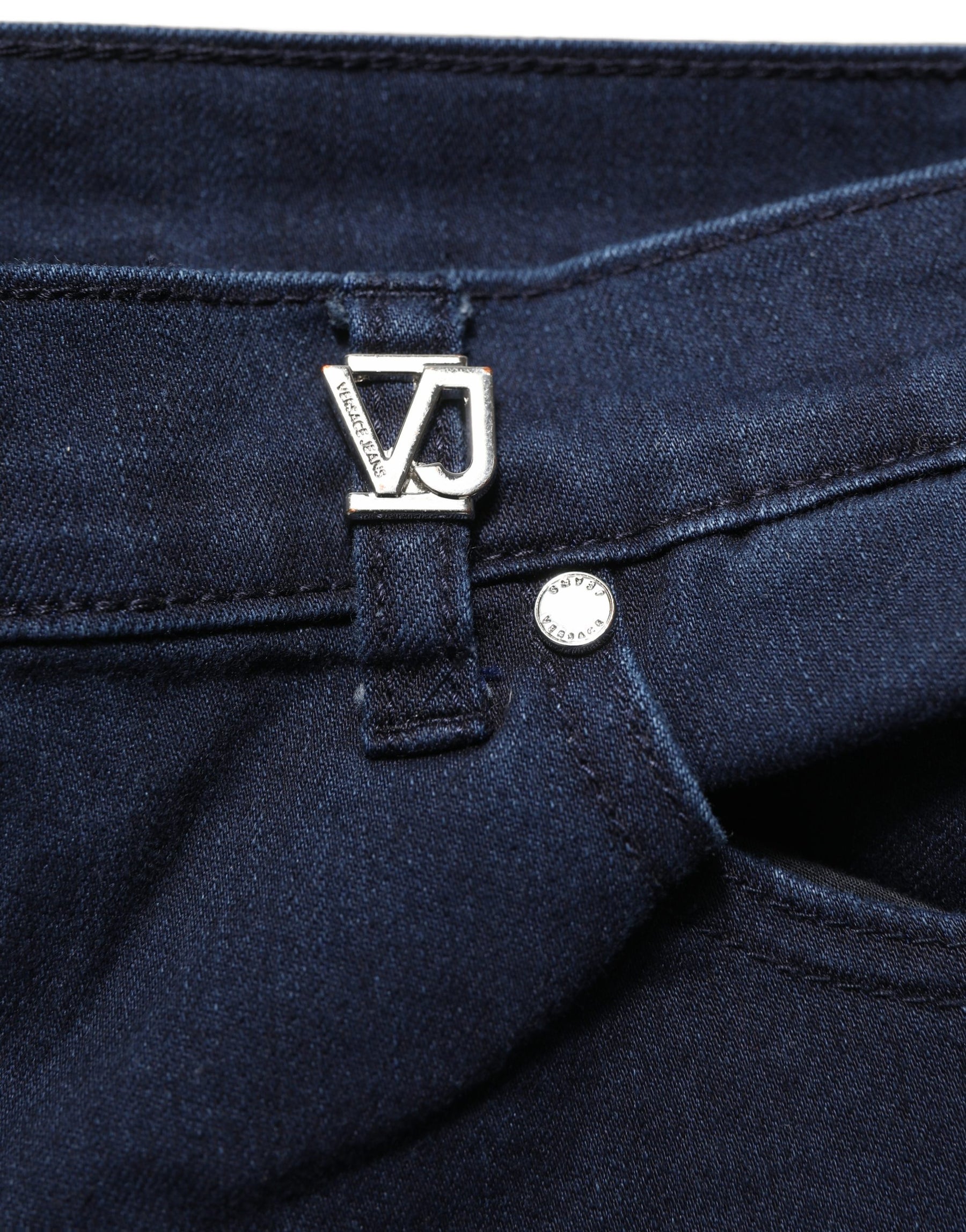 Versace Jeans Couture Blue High Waist Skinny Denim Trouser Jeans | Regal Royce