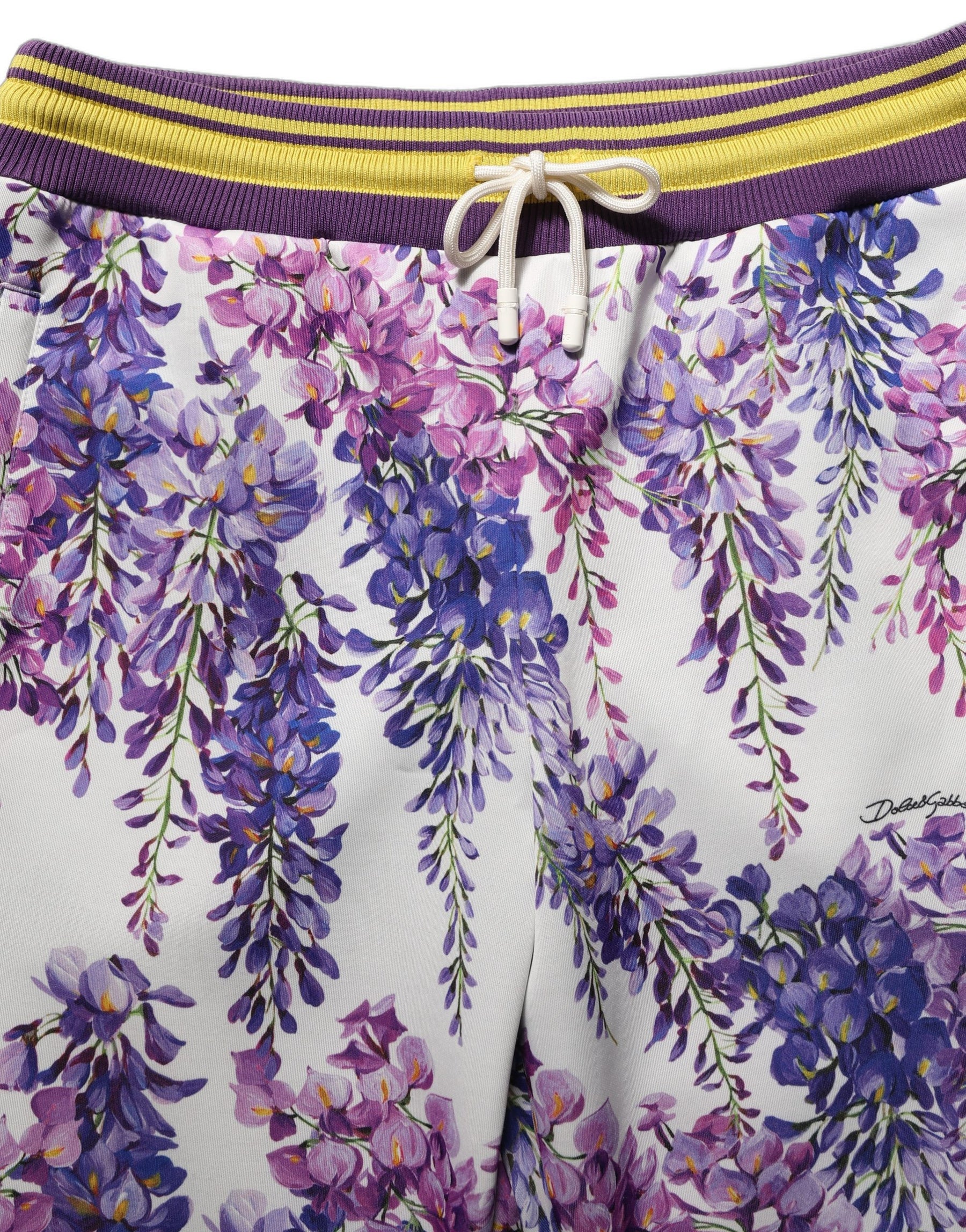 Dolce & Gabbana Multicolor Floral Mid Waist Jogger Pants | Regal Royce