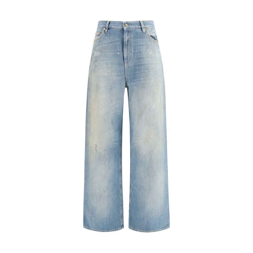 Golden Goose Blue Cotton Boyfriend Jeans | Regal Royce